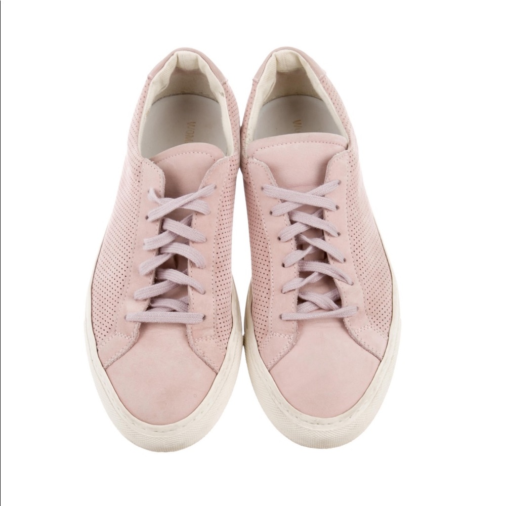 Common Projects Lilac Suede Perforated Sneakers 38 - image 1